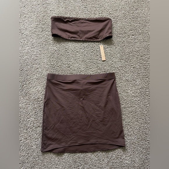 skims skirt signature swim cocoa - Picture 3 of 3